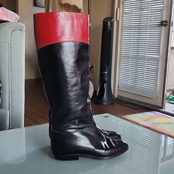 Gucci Vintage Leather Riding Boots - Picture 1 of 12